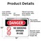Signmission No Smoking Oxygen In Use Danger Sign, Aluminum, 14in W x 10in L, 2PK OS-2PACK-DS-A-1014-L-1488 - alternate 6
